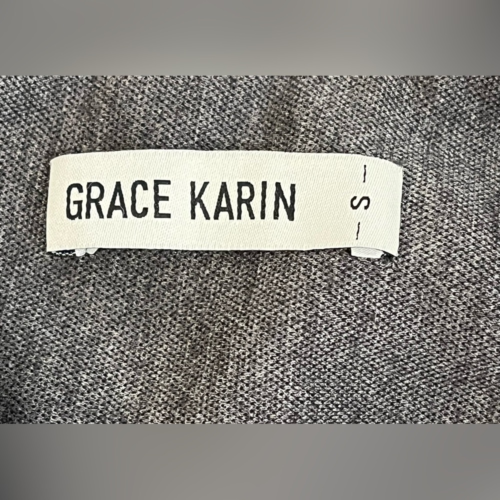 Grace Karin Gray Old Money Double Breasted Button Wiggle Pencil Dress Size S - Picture 4 of 16